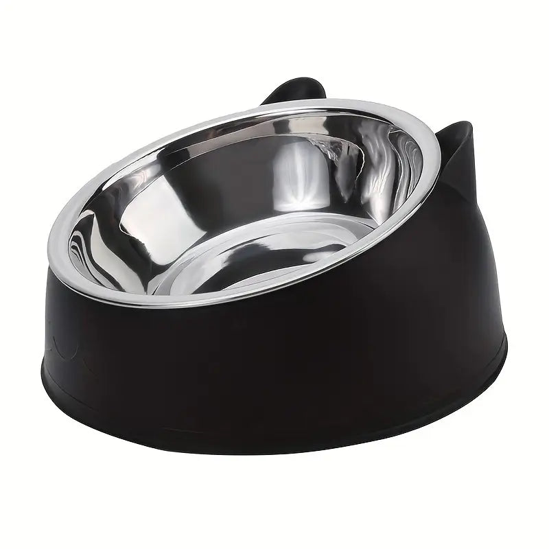 Small Stainless Steel Raised Cat Bowl