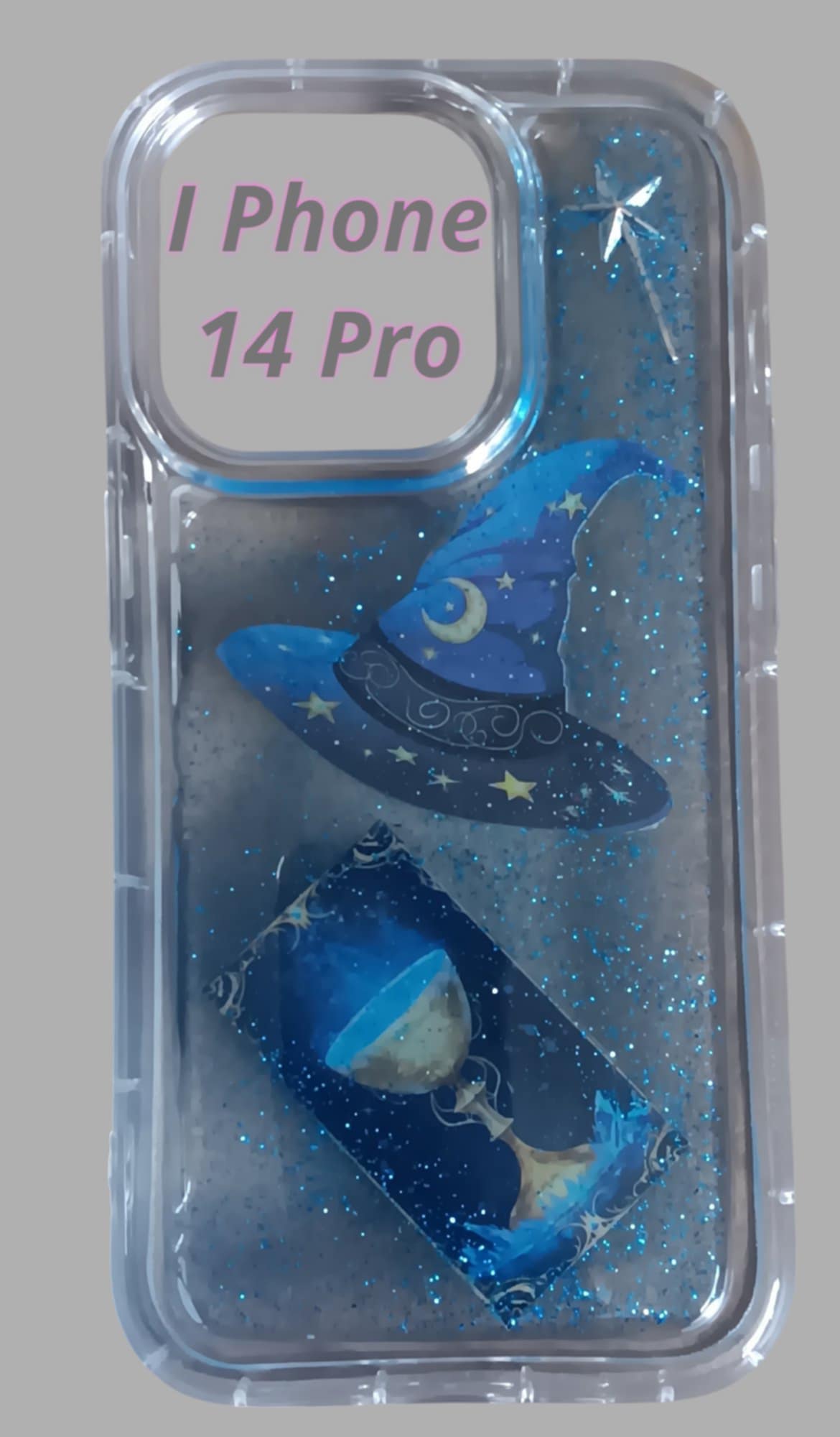 Witch themed clear phone case for I Phone 14 pro (6.1)