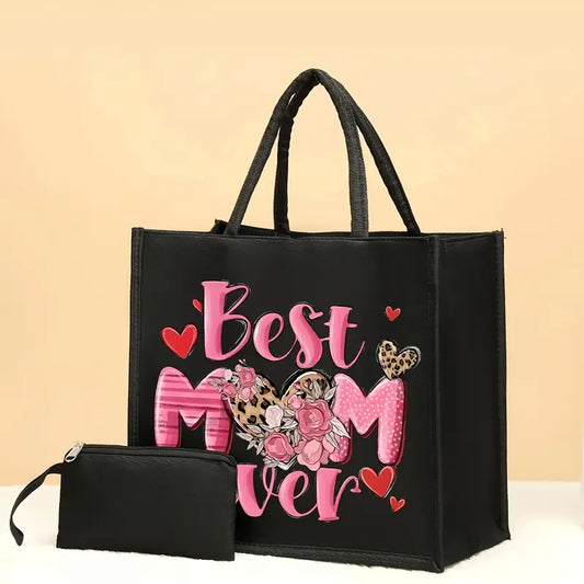 Best Mom Ever Tote] 2pcs