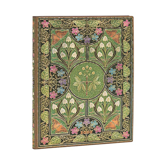 Butterfly Flower Vintage Colored Pages journal