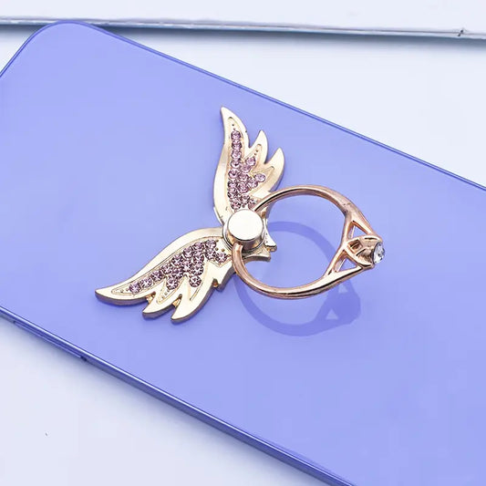 Angel Wings Glitter Bling Phone Ring Holder Ring Grip